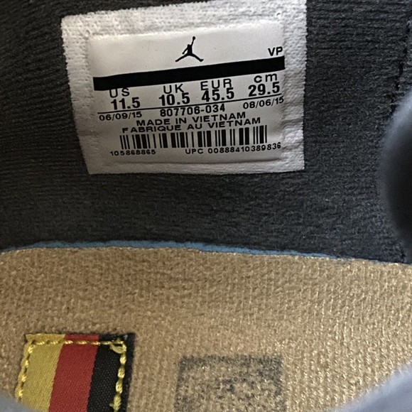 Jordan Mens Sneaker Size 11.5 Eclipse Leather 'City Pack - Berlin' 807706-034 - Picture 9 of 9